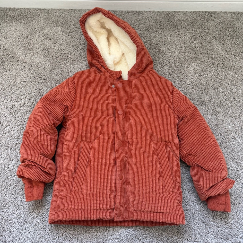 Cat & Jack Winter coat 4t with mittens built in & hoodie